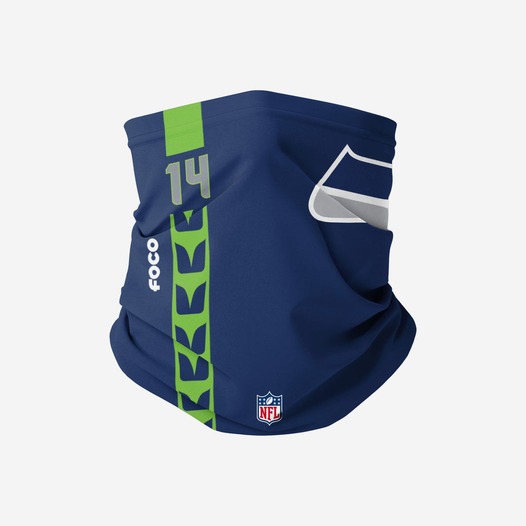 DK Metcalf Seattle Seahawks On-Field Sideline Logo Gaiter Scarf FOCO - FOCO.com