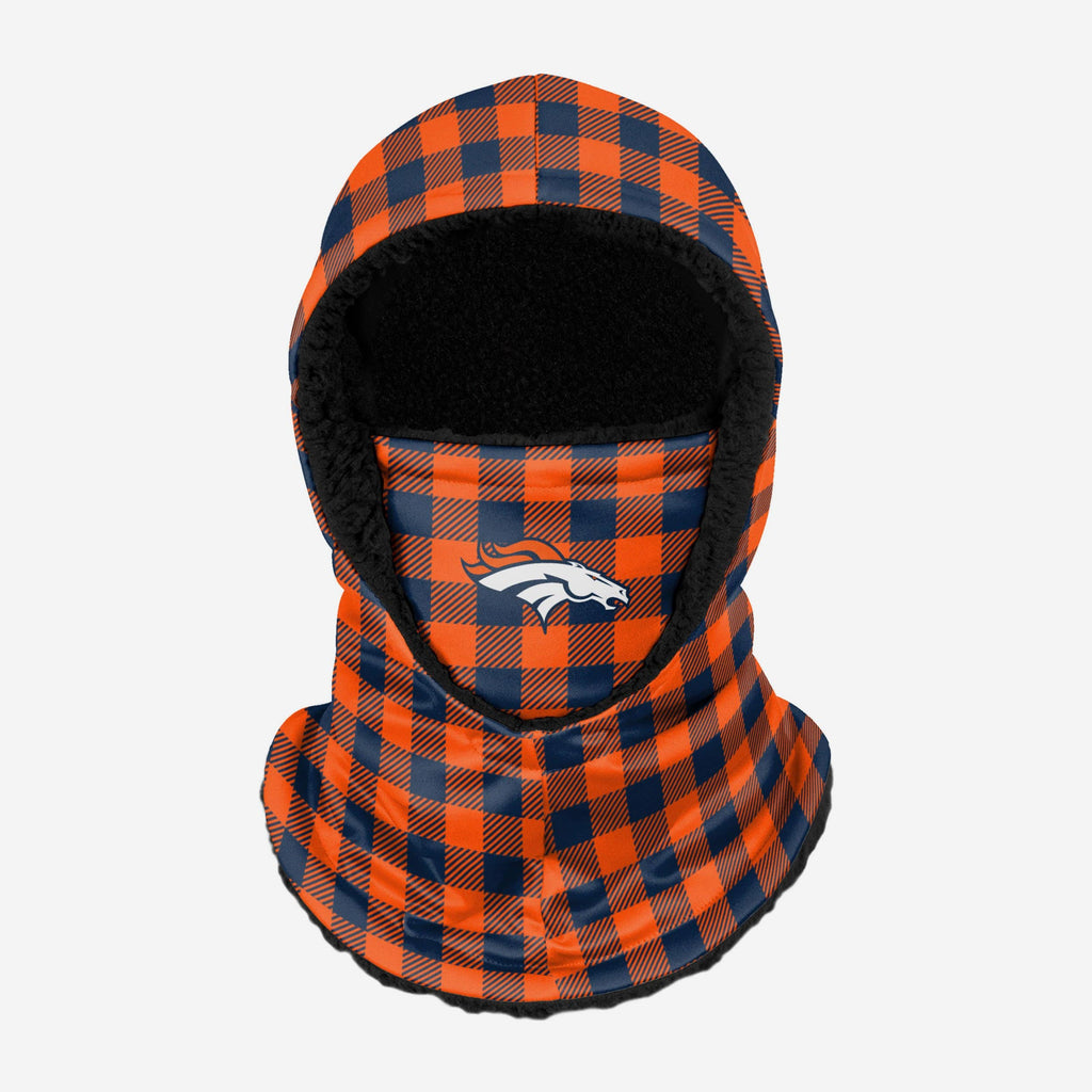 Denver Broncos Plaid Hooded Gaiter FOCO - FOCO.com