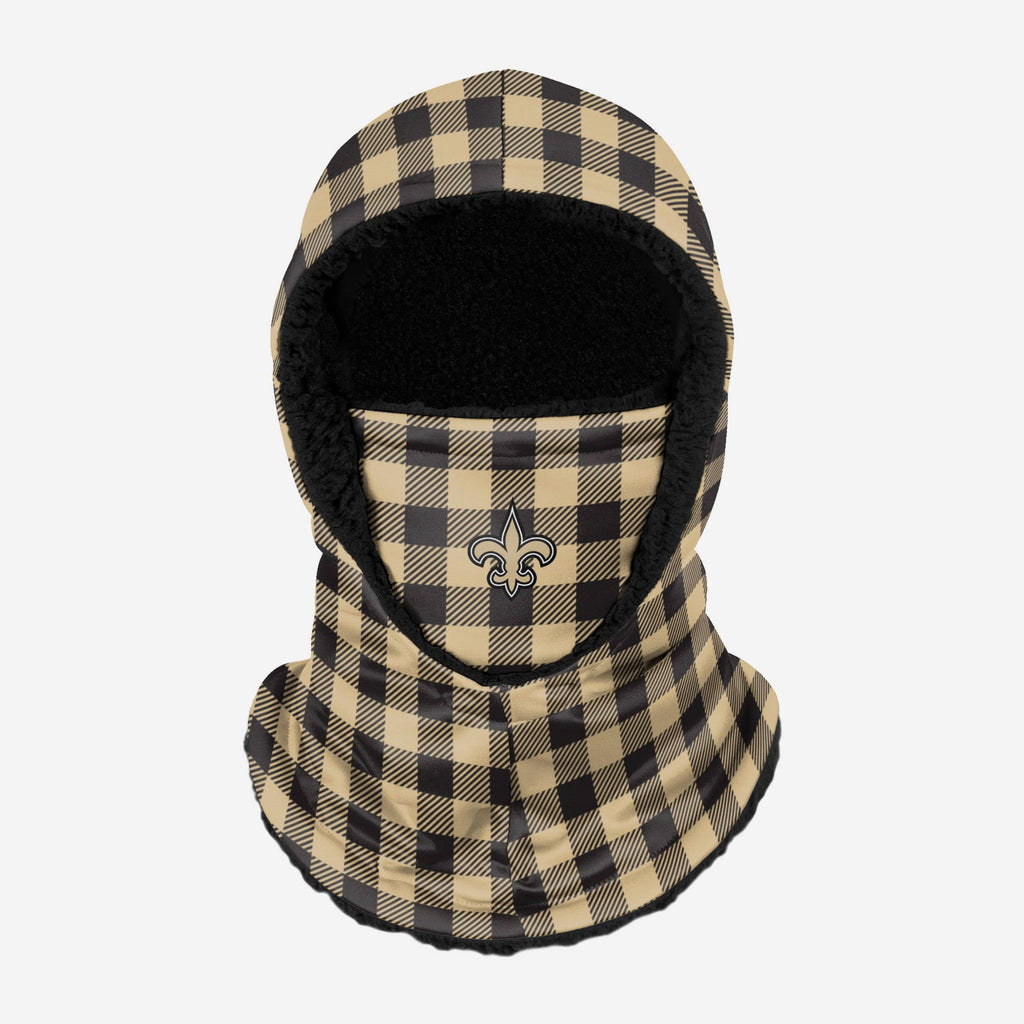 New Orleans Saints Plaid Hooded Gaiter FOCO - FOCO.com