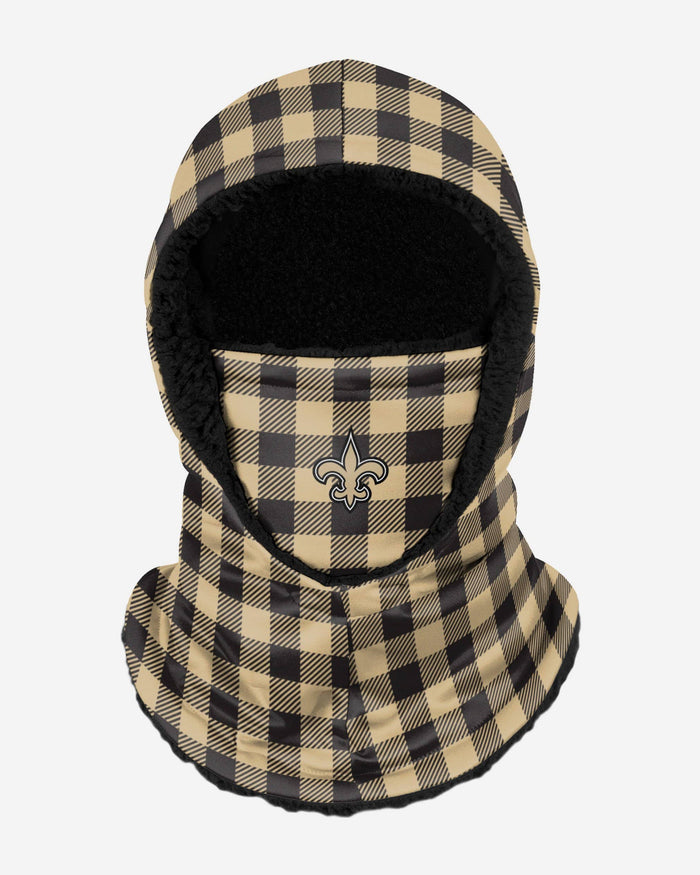 New Orleans Saints Plaid Hooded Gaiter FOCO - FOCO.com