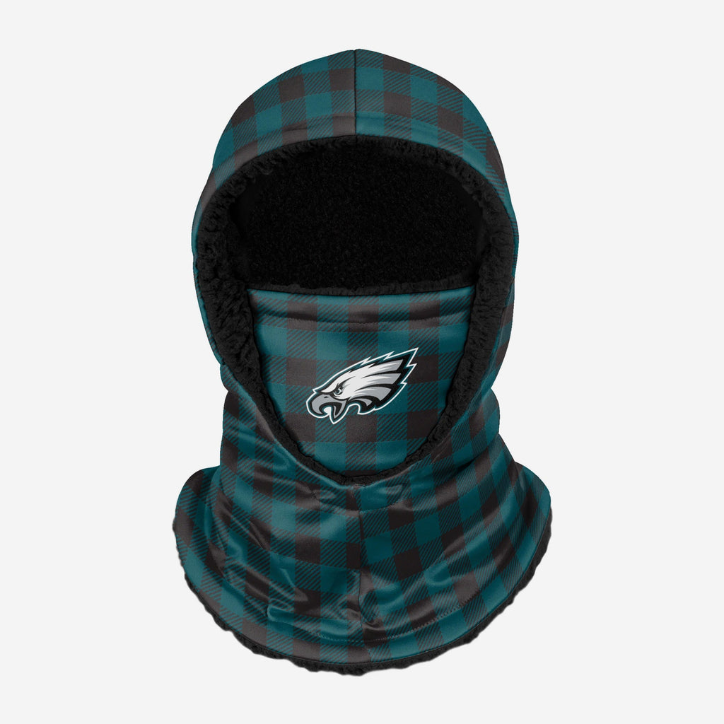 Philadelphia Eagles Plaid Hooded Gaiter FOCO - FOCO.com