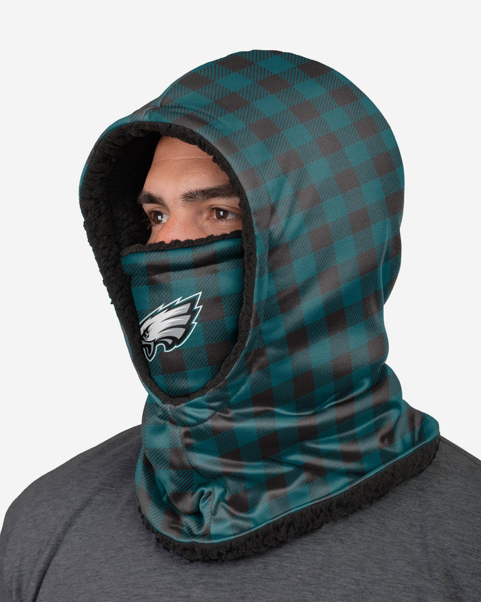 Philadelphia Eagles Plaid Hooded Gaiter FOCO - FOCO.com