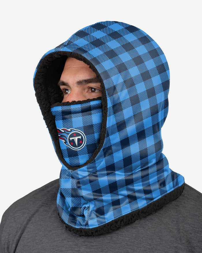 Tennessee Titans Plaid Hooded Gaiter FOCO - FOCO.com