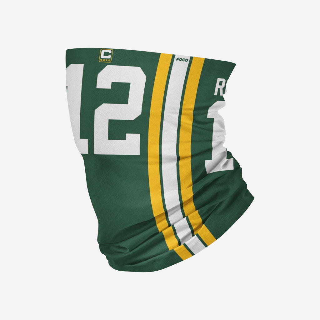 Aaron Rodgers Green Bay Packers Gaiter Scarf FOCO - FOCO.com