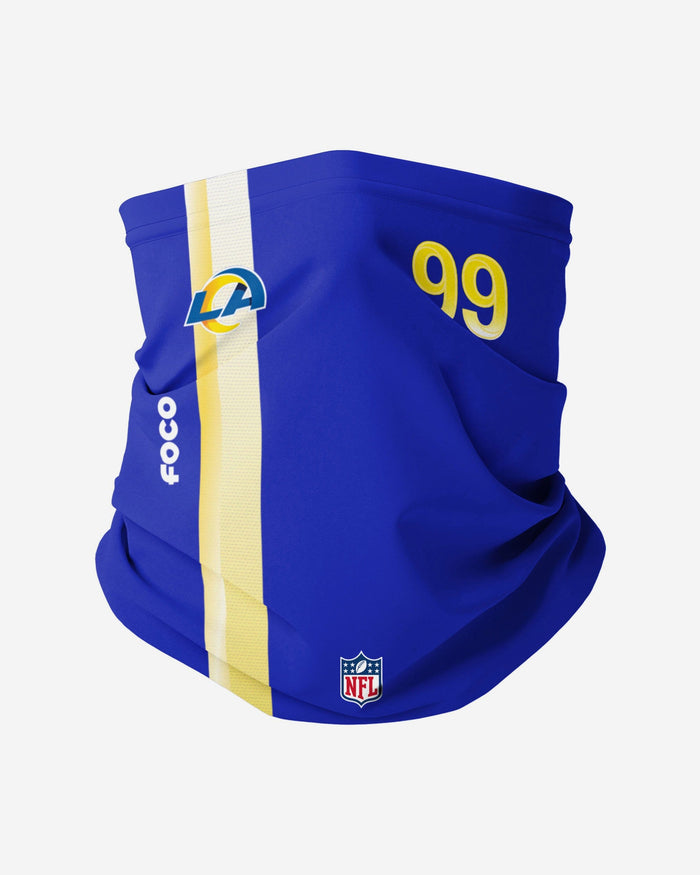 Aaron Donald Los Angeles Rams On-Field Sideline Gaiter Scarf FOCO - FOCO.com