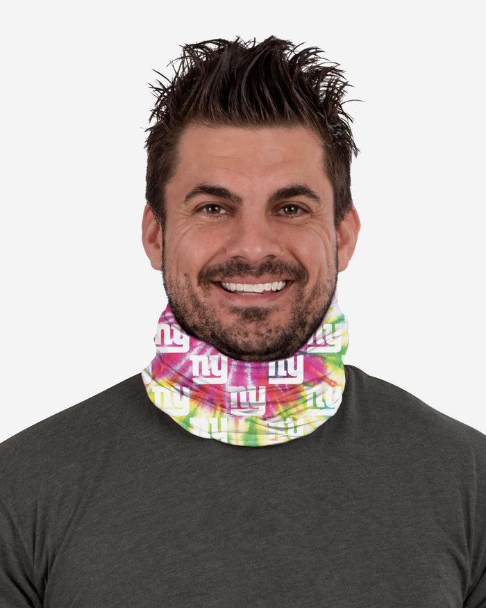 New York Giants Pastel Tie-Dye Gaiter Scarf FOCO - FOCO.com