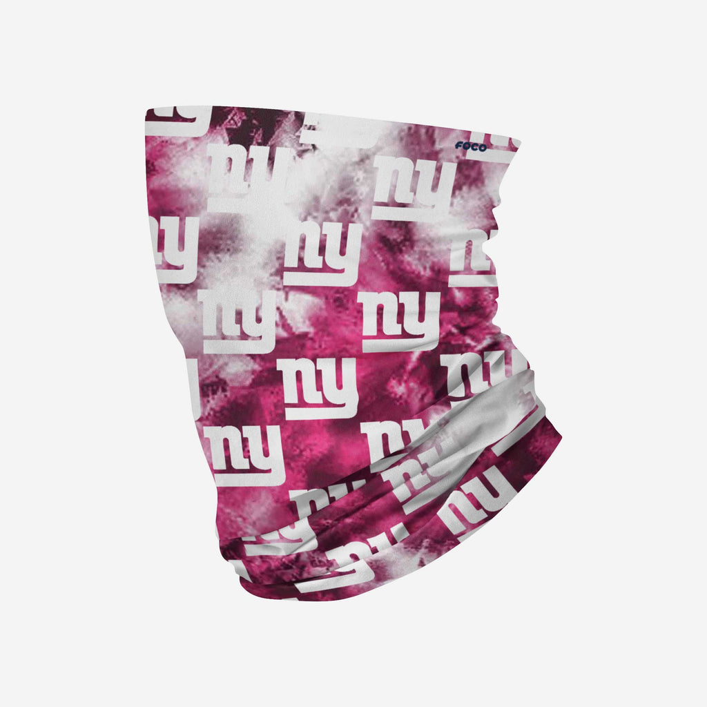 New York Giants Pink Tie-Dye Gaiter Scarf FOCO - FOCO.com