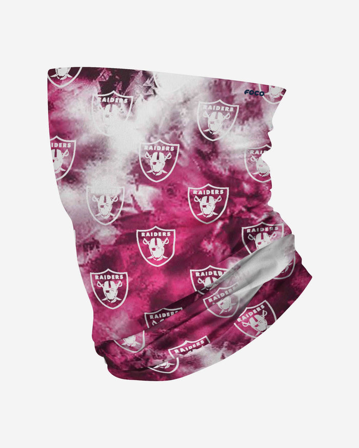 Las Vegas Raiders Pink Tie-Dye Gaiter Scarf FOCO - FOCO.com
