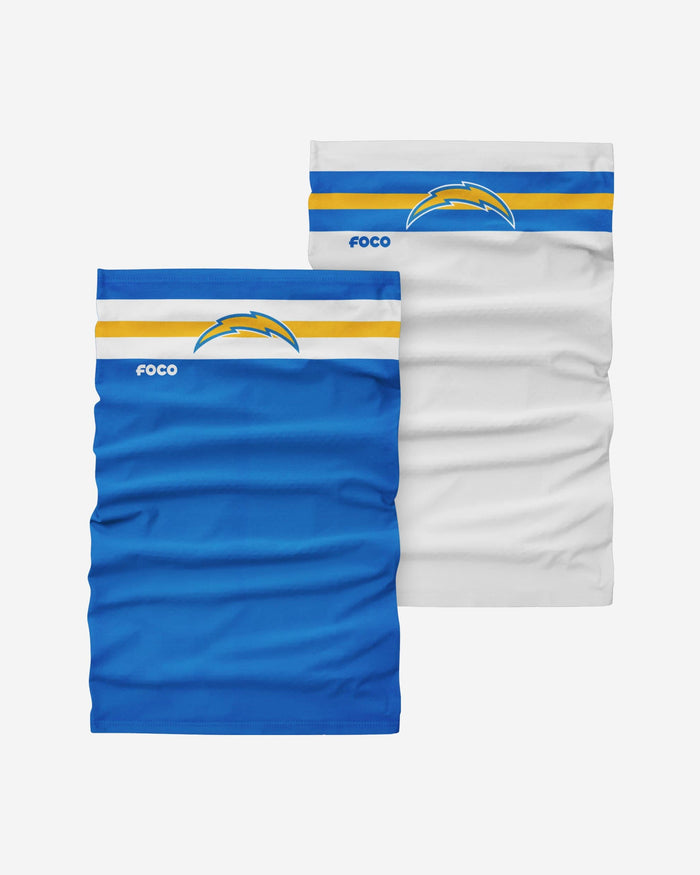 Los Angeles Chargers Stitched 2 Pack Gaiter Scarf FOCO - FOCO.com