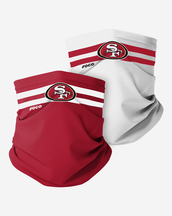San Francisco 49ers Stitched 2 Pack Gaiter Scarf FOCO - FOCO.com