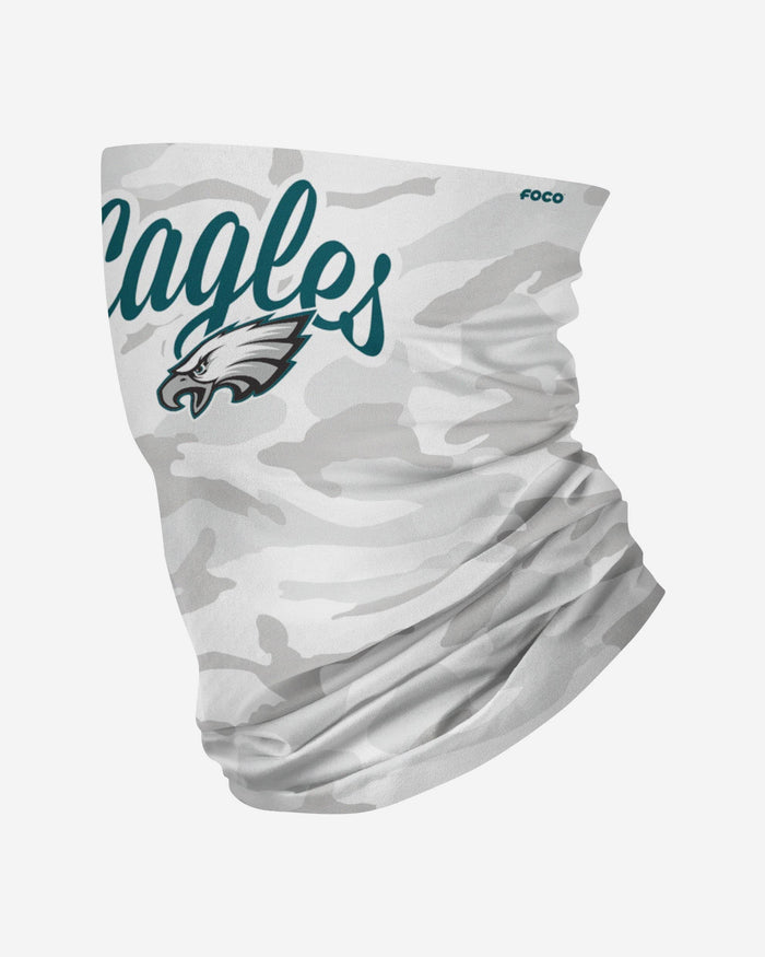 Philadelphia Eagles Script Camo Gaiter Scarf FOCO - FOCO.com