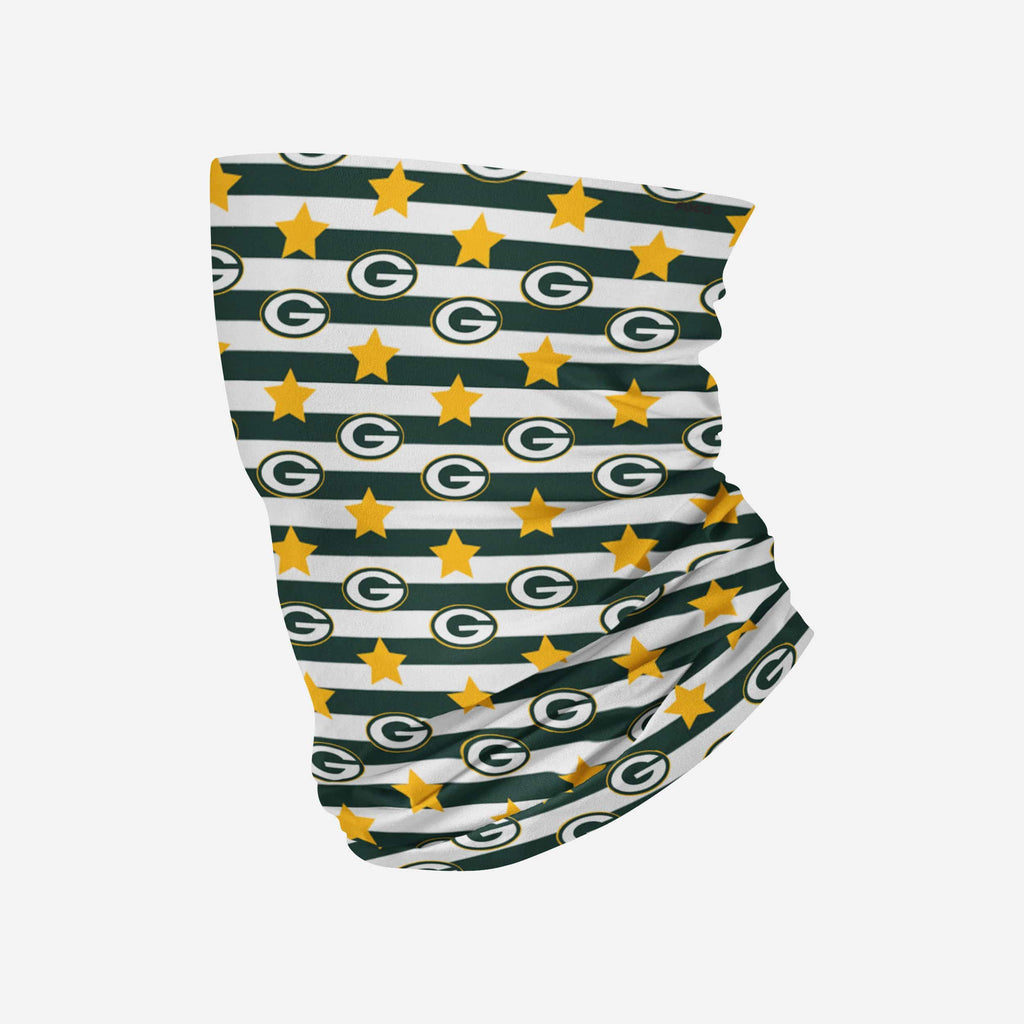 Green Bay Packers Stars & Stripes Gaiter Scarf FOCO - FOCO.com