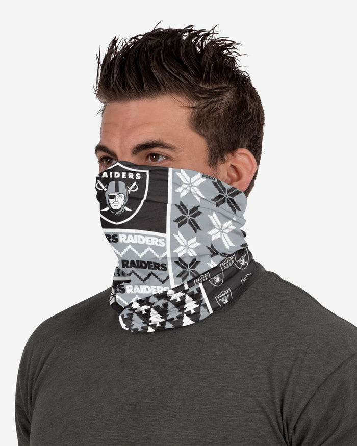 Las Vegas Raiders Busy Block Gaiter Scarf FOCO - FOCO.com