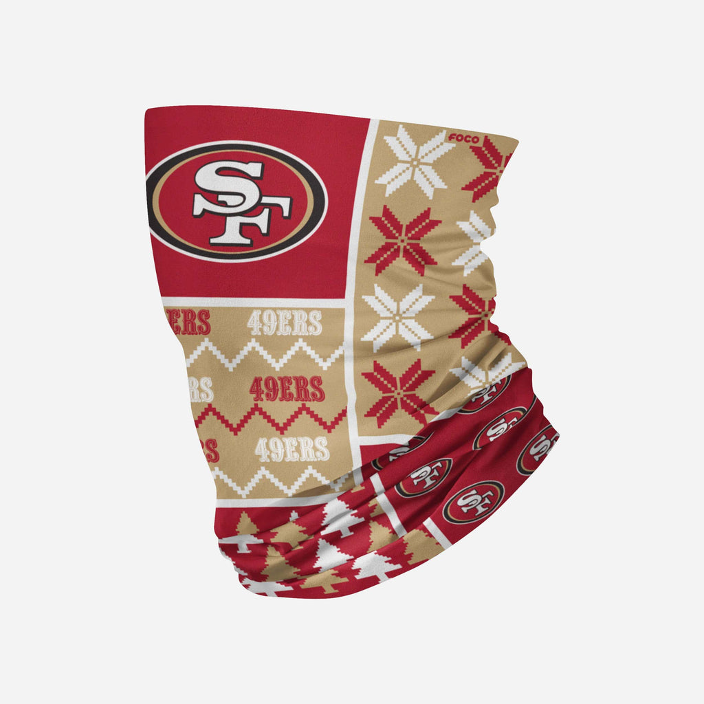 San Francisco 49ers Busy Block Gaiter Scarf FOCO - FOCO.com