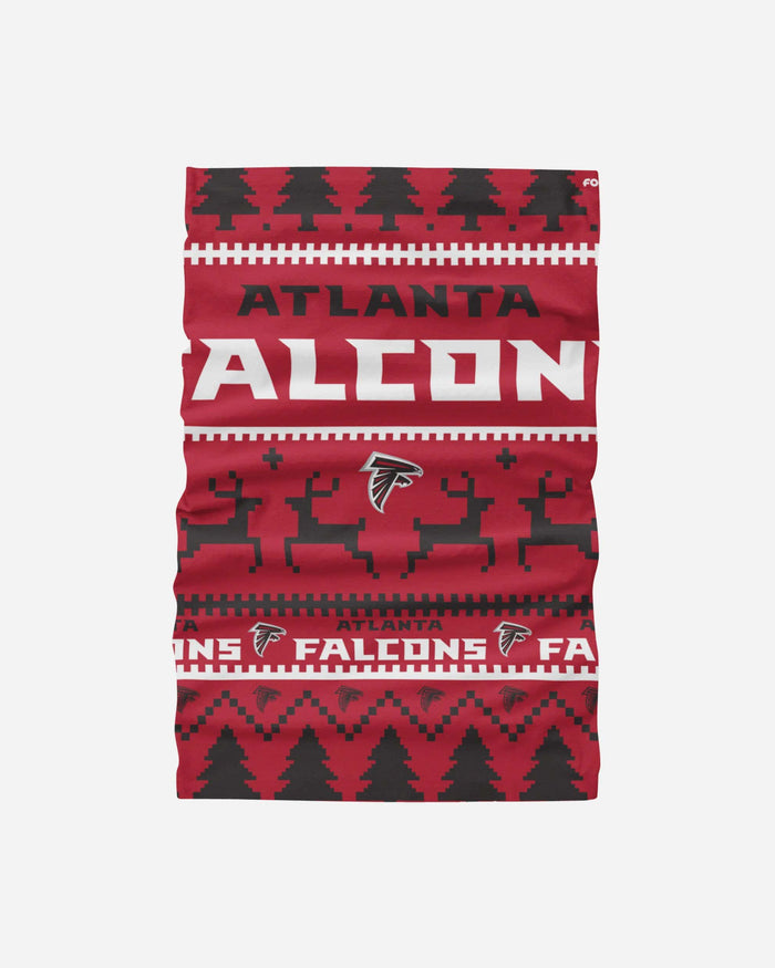 Atlanta Falcons Wordmark Holiday Gaiter Scarf FOCO - FOCO.com