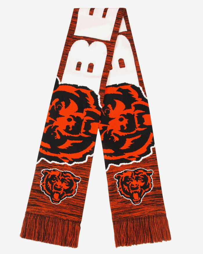 Chicago Bears Wordmark Colorblend Scarf FOCO - FOCO.com