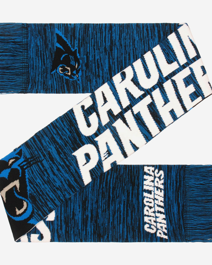 Carolina Panthers Wordmark Colorblend Scarf FOCO - FOCO.com