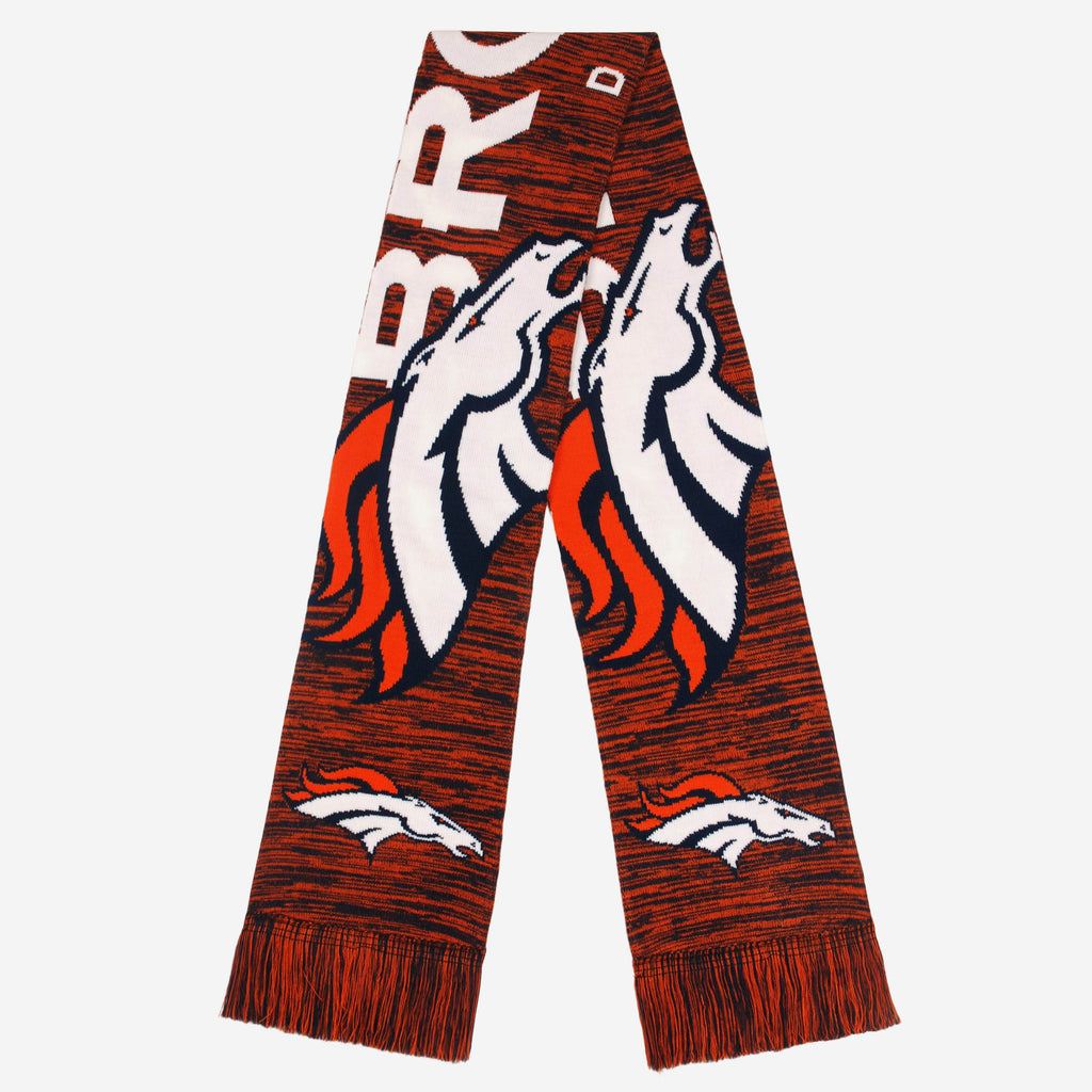 Denver Broncos Wordmark Colorblend Scarf FOCO - FOCO.com