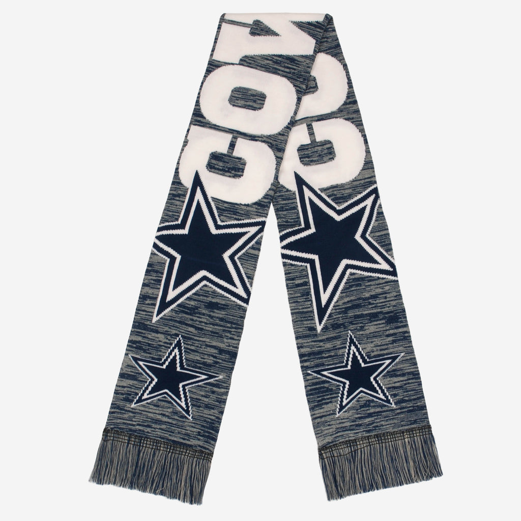 Dallas Cowboys Wordmark Colorblend Scarf FOCO - FOCO.com