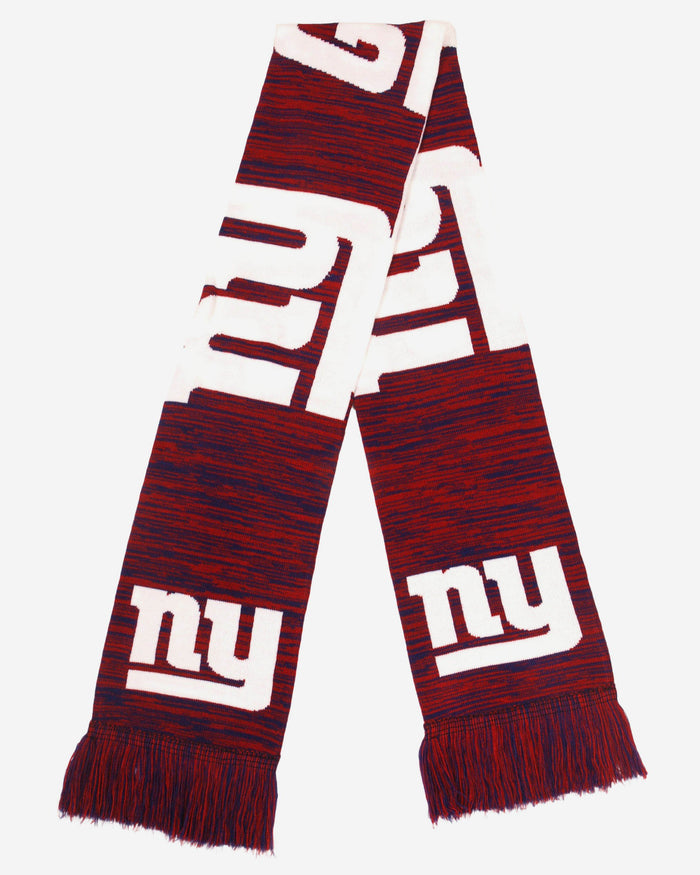 New York Giants Wordmark Colorblend Scarf FOCO - FOCO.com