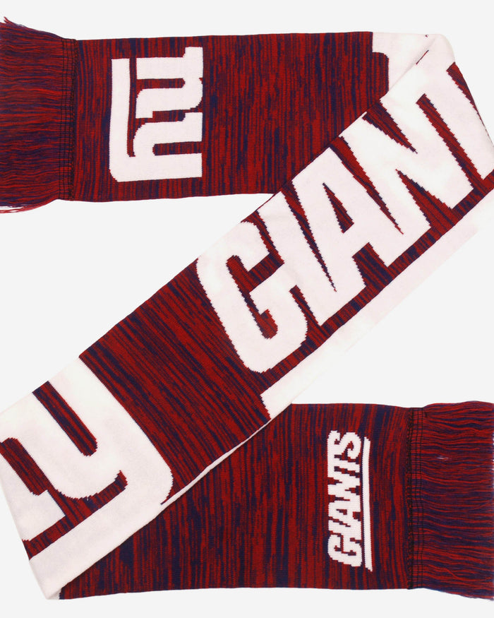 New York Giants Wordmark Colorblend Scarf FOCO - FOCO.com