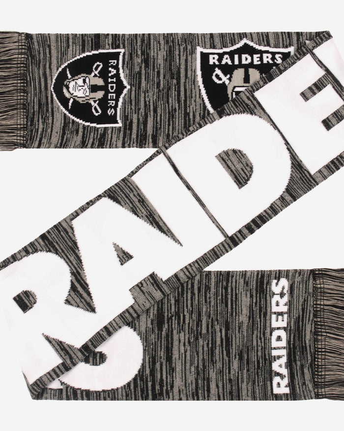 Las Vegas Raiders Wordmark Colorblend Scarf FOCO - FOCO.com