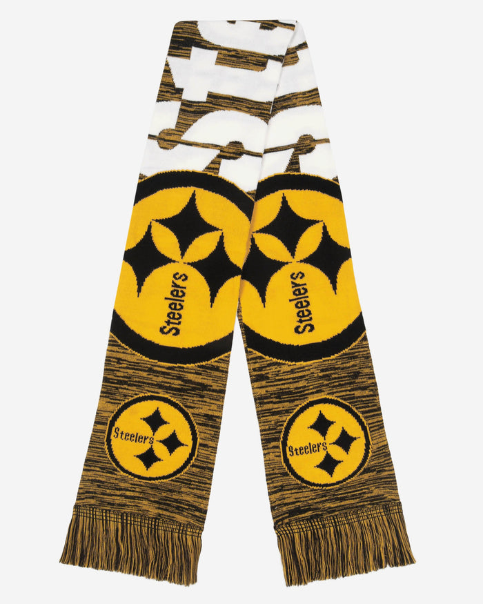 Pittsburgh Steelers Wordmark Colorblend Scarf FOCO - FOCO.com
