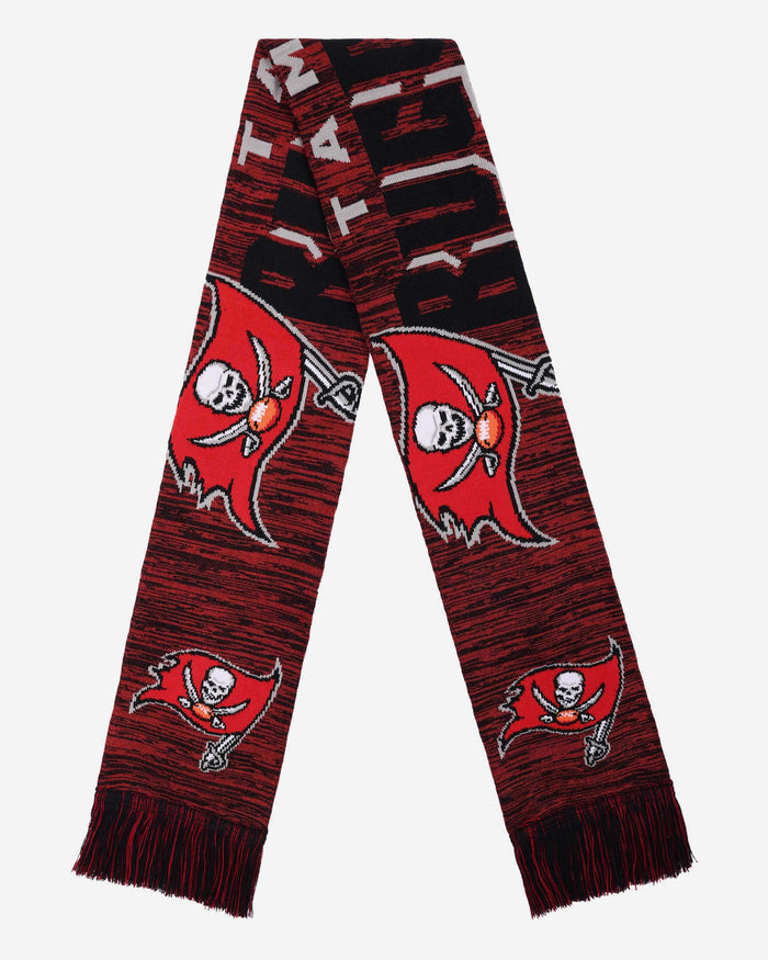 Tampa Bay Buccaneers Wordmark Big Logo Colorblend Scarf FOCO - FOCO.com