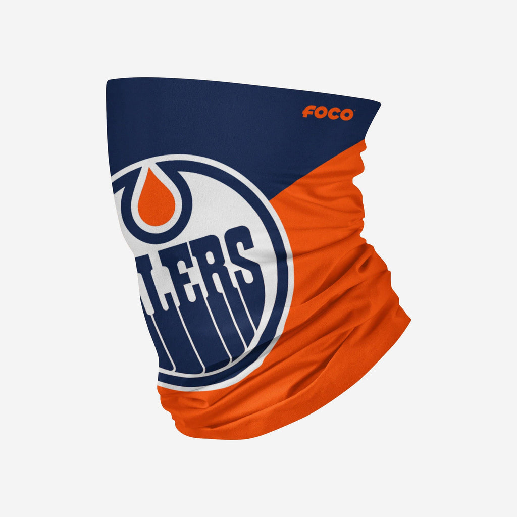 Edmonton Oilers Big Logo Gaiter Scarf FOCO Adult - FOCO.com