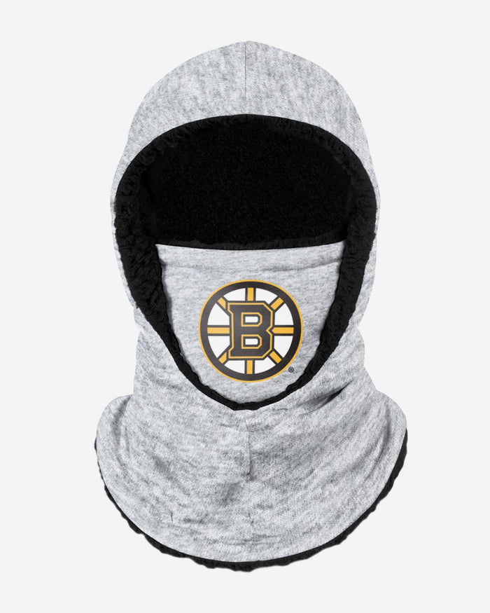 Boston Bruins Heather Grey Big Logo Hooded Gaiter FOCO - FOCO.com