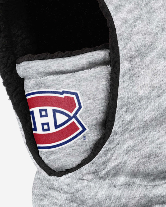 Montreal Canadiens Heather Grey Big Logo Hooded Gaiter FOCO - FOCO.com