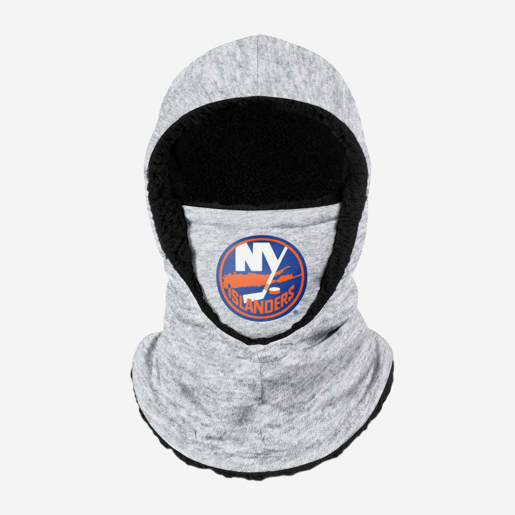 New York Islanders Heather Grey Big Logo Hooded Gaiter FOCO - FOCO.com