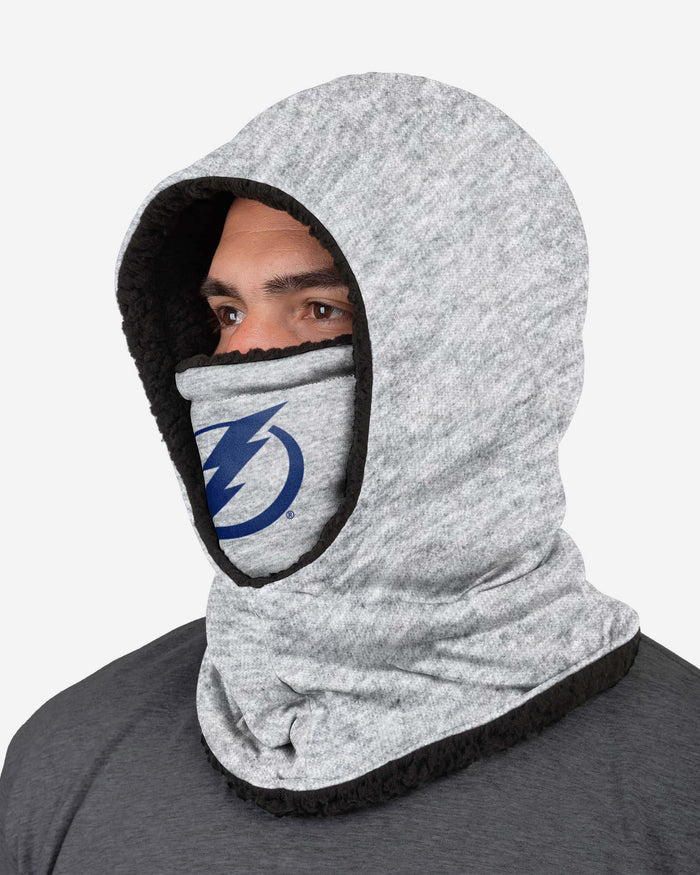 Tampa Bay Lightning Heather Grey Big Logo Hooded Gaiter FOCO - FOCO.com