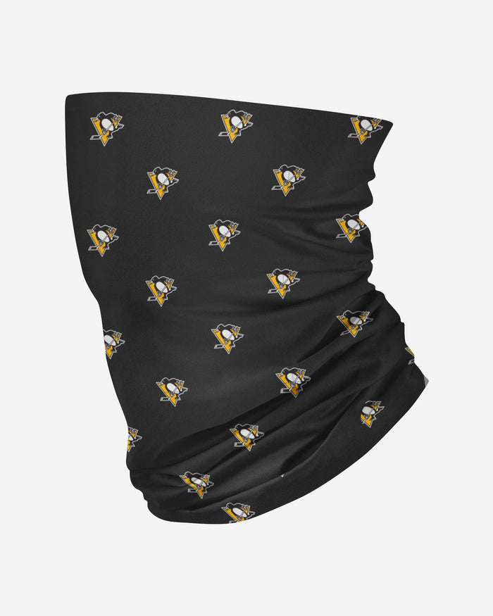Pittsburgh Penguins Mini Print Logo Gaiter Scarf FOCO - FOCO.com