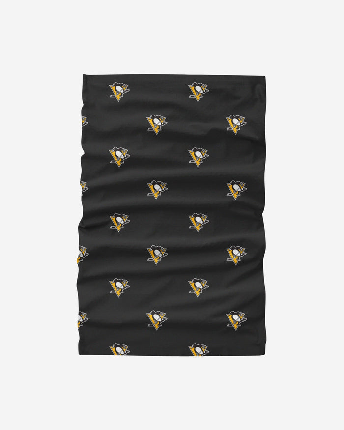 Pittsburgh Penguins Mini Print Logo Gaiter Scarf FOCO - FOCO.com
