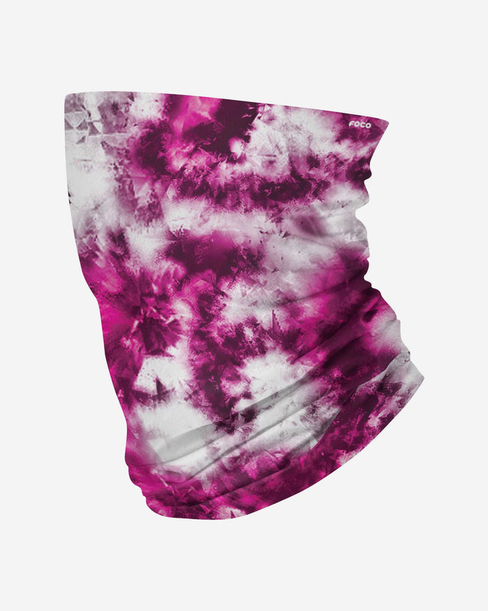 Pink & White Tie-Dye Gaiter Scarf FOCO - FOCO.com