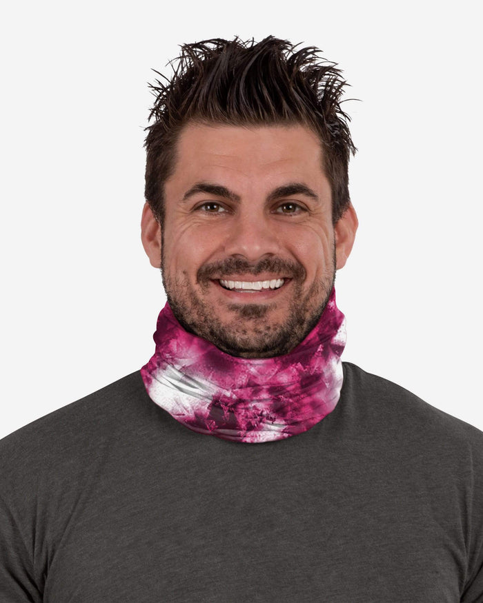 Denver Broncos Pink Tie-Dye Gaiter Scarf FOCO - FOCO.com