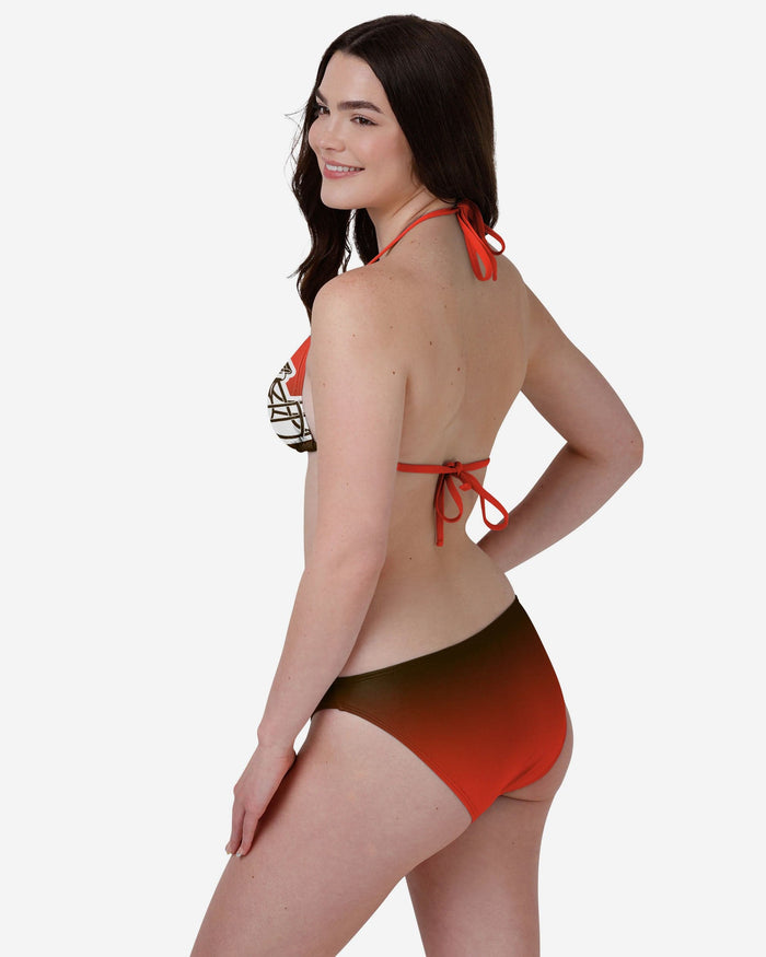 Cleveland Browns Womens Gradient Big Logo Bikini Bottom FOCO - FOCO.com