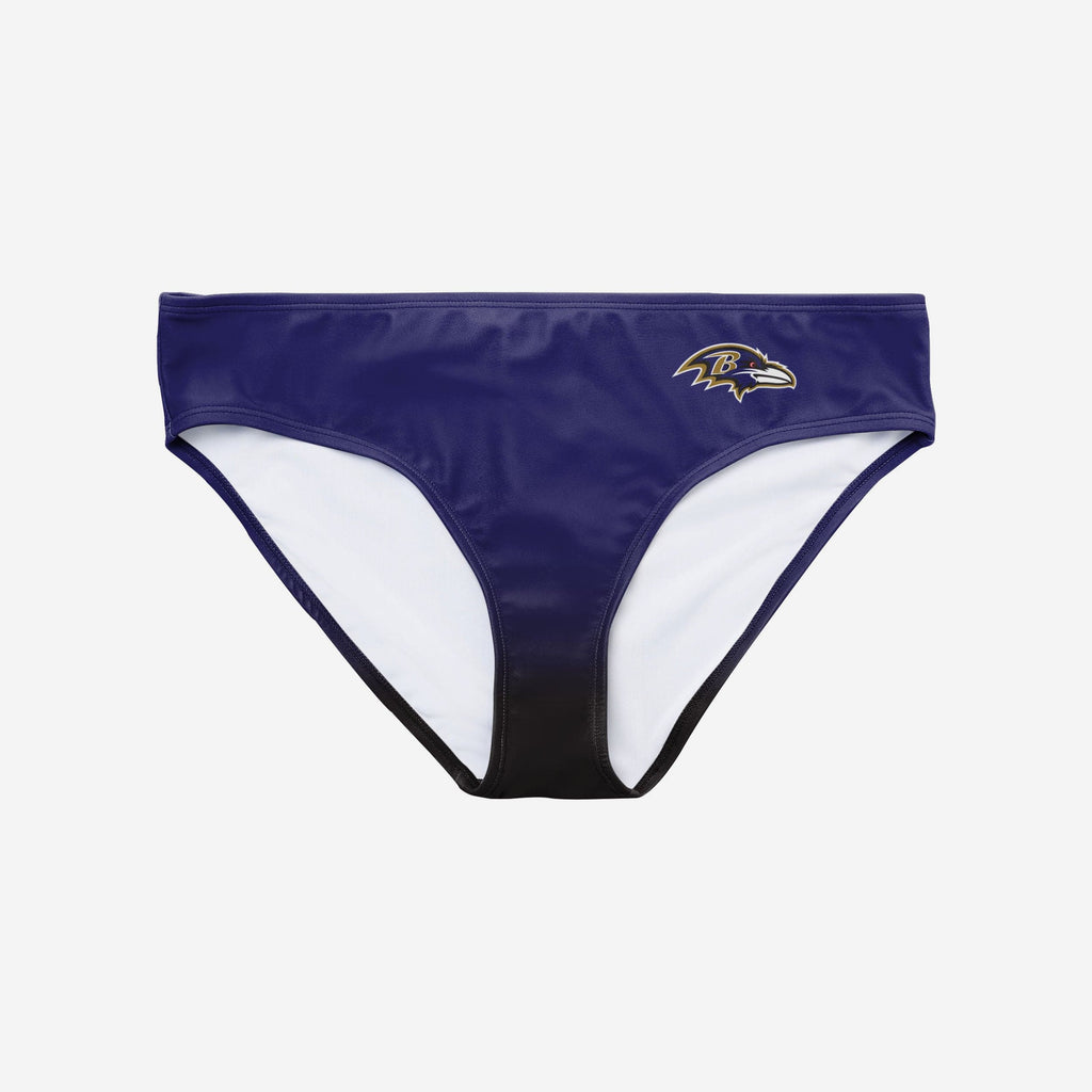 Baltimore Ravens Womens Gametime Gradient Bikini Bottom FOCO