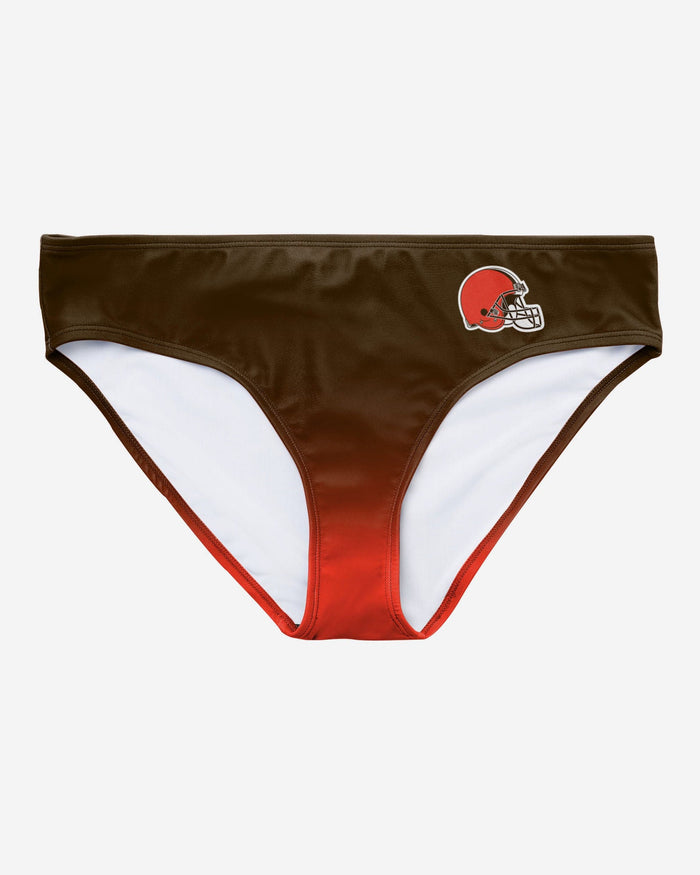 Cleveland Browns Womens Gametime Gradient Bikini Bottom FOCO - FOCO.com