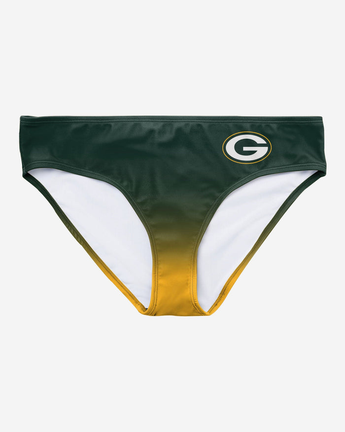 Green Bay Packers Womens Gametime Gradient Bikini Bottom FOCO - FOCO.com
