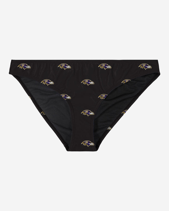 Baltimore Ravens Womens Mini Print Bikini Bottom FOCO - FOCO.com