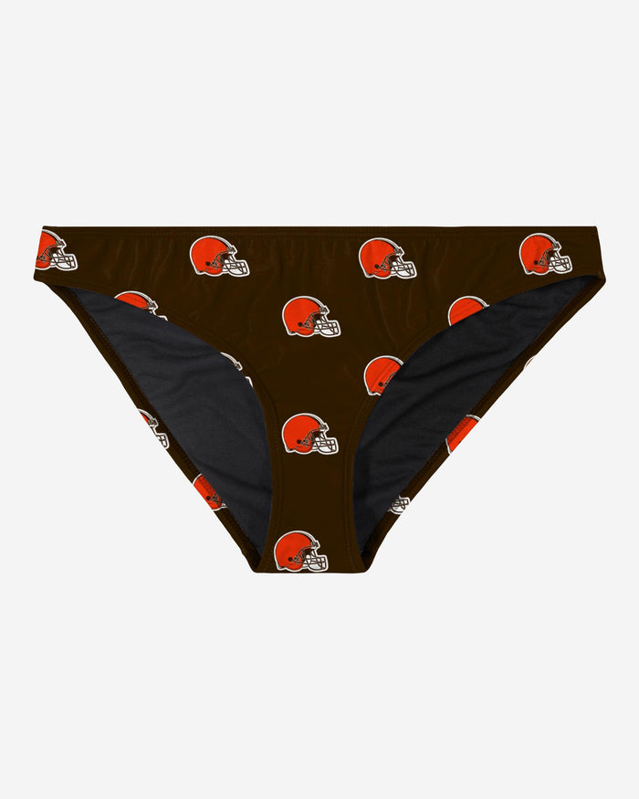 Cleveland Browns Womens Mini Print Bikini Bottom FOCO - FOCO.com
