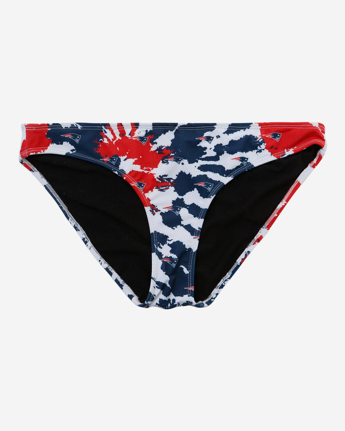 New England Patriots Womens Paint Splash Bikini Bottom FOCO - FOCO.com