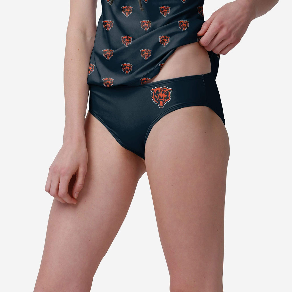 Chicago Bears Womens Mini Logo Bikini Bottom FOCO S - FOCO.com