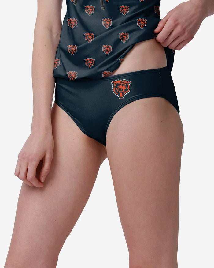 Chicago Bears Womens Mini Logo Bikini Bottom FOCO S - FOCO.com