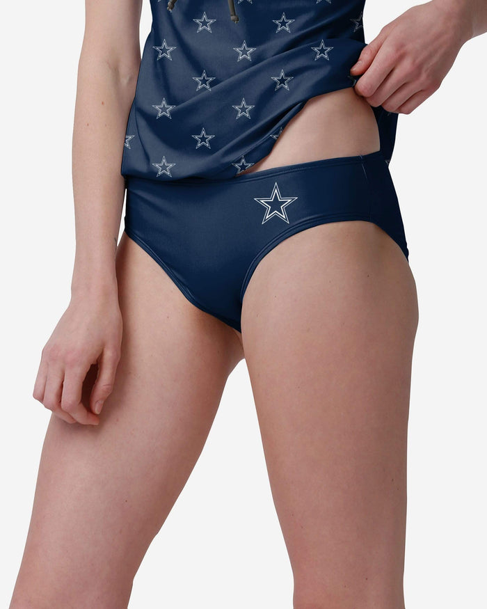 Dallas Cowboys Womens Mini Logo Bikini Bottom FOCO S - FOCO.com