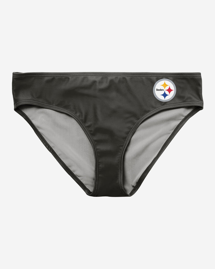 Pittsburgh Steelers Womens Mini Logo Bikini Bottom FOCO - FOCO.com