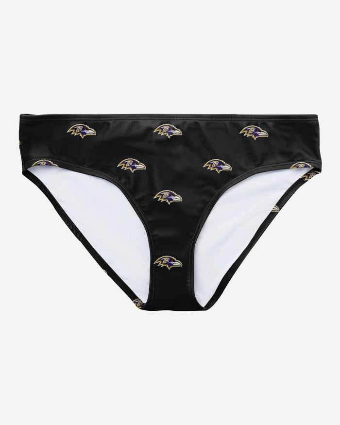 Baltimore Ravens Womens Summertime Mini Print Bikini Bottom FOCO - FOCO.com