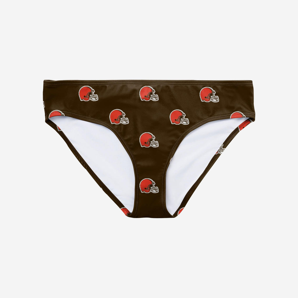 Cleveland Browns Womens Summertime Mini Print Bikini Bottom FOCO